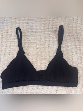 SKIMS Black Wireless Triangle Bralette